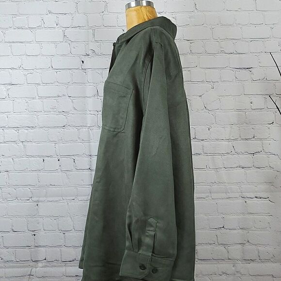 Woman Within Soft Suede Moleskin Shirt Sz 22/24 - Picture 6 of 14